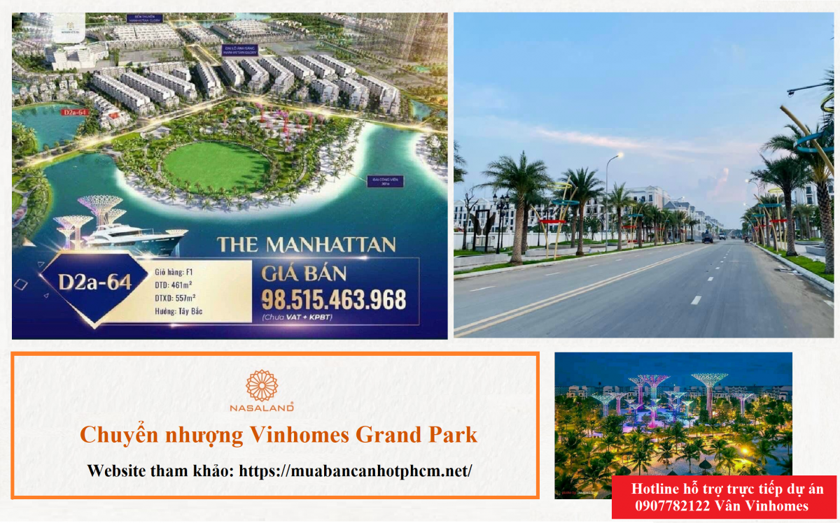 The Manhattan Vihomes Grand Park Nguyễn Xiển Quận 9 Tp.Thủ Đức 