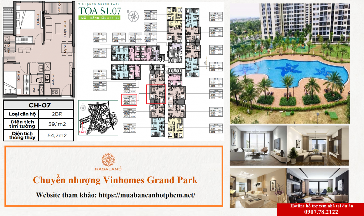 Tòa S1.07 Vinhomes Grand Park, 512 Nguyễn Xiển, Long Thạnh Mỹ, Q9, Tp.Thủ Đức, Tphcm